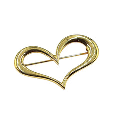 APPRAISED $675 - 14kt Yellow Gold Heart Pin 