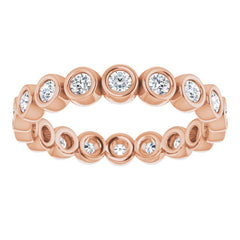 14K Rose 1/2 CTW Natural Diamond Eternity Band
