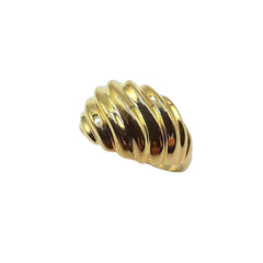 APPRAISED $335 - 10kt Yellow Gold Ribbed Dome Band 