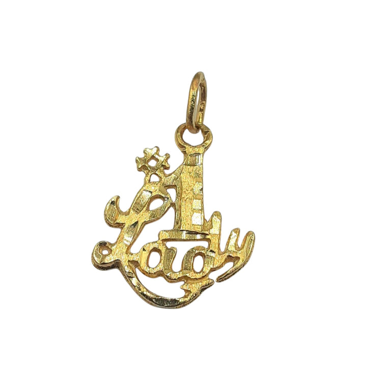14kt Yellow Gold #1 Lady Charm 