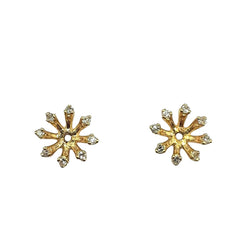 APPRAISED $375 - 14kt Yellow Gold Ear Jackets with 16 Single Cut Diamonds - T. - .16ct (Studs Sold Separately)