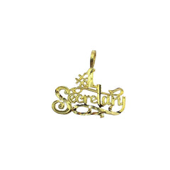14kt Yellow Gold #1 Secretary Charm 