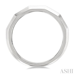 1/6 Ctw Geometric Shape Emerald Cut Diamond Fashion Band in 14K White Gold