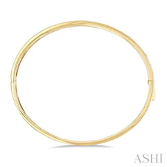 .75CTRDDM CLOVER BANGLE YG 14K-G*