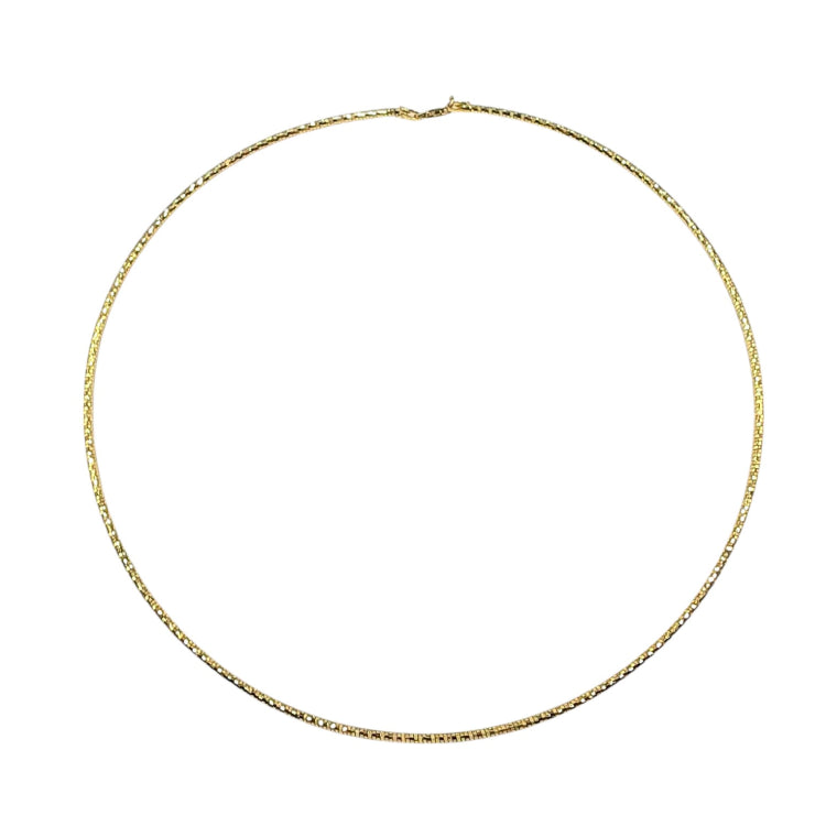 APPRAISED $1400 - 14kt Yellow Gold 16" Wire Flex Necklace