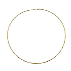 APPRAISED $1400 - 14kt Yellow Gold 16" Wire Flex Necklace