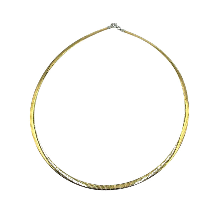 APPRAISED $1600 - 14kt Two-Tone 3.8mm Omega Necklace 