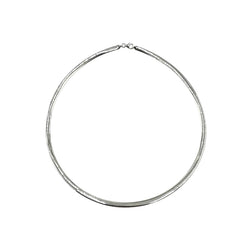 APPRAISED $1600 - 14kt Two-Tone 3.8mm Omega Necklace 