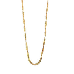 APPRAISED $550 - 14kt Yellow Gold 31" Twist Herringbone Chain