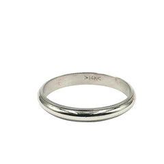 14kt White Gold 2.8mm Milgrain Band 
