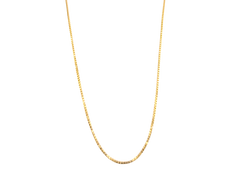 APPRAISED $350- 18KT Yellow Gold 18" Adjustable Box Link Chain