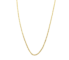 APPRAISED $1900- 14KT Yellow Gold 30" Diamond Cut Rope Chain