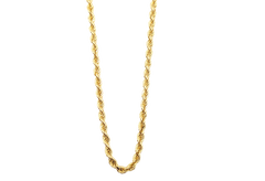 APPRAISED $3000- 14KT Yellow Gold 18" Rope Chain