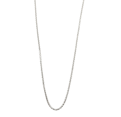 APPRAISED $1200- 14KT White Gold 22" Adjustable Wheat Chain