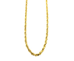 APPRAISED $950-10KT Yellow Gold 20" Rope Chain