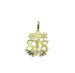 APPRAISED $30- 14KT Yellow Gold '#1 Sister" Charm