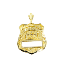 14KT Yellow Gold Police Badge Charm