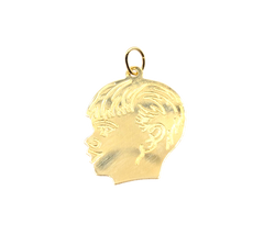 14KT Yellow Gold Boy Profile Charm