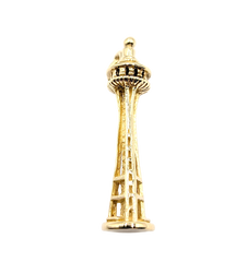 14KT Yellow Gold Space Needle Charm