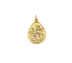 14KT Yellow Gold Mickey Mouse 25 Charm