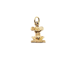 14KT Yellow Gold Frog Charm