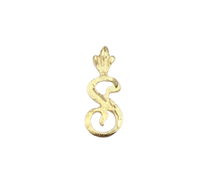14KT Yellow Gold Letter "S" Charm