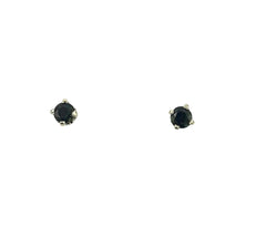 APPRAISED $400- 14KT White Gold Round Sapphire Studs