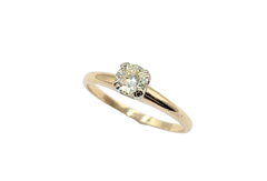 APPRAISED $1450- 14KT Yellow Gold Old European Diamond Engagement Ring