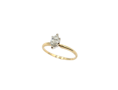 APPRAISED $500- 14KT Yellow Gold Solitaire Engagement Ring with a Marquise Diamond