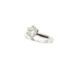 APPRAISED $3500- 14KT White Gold Solitaire Engagement Ring with a Round Brilliant Diamond