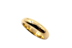 4.4MM 14KT Yellow Gold Dome Polished Band