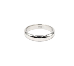 14KT White Gold 4MM Polished Band