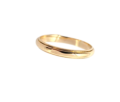 2.5MM 14KT Yellow Gold Milgrain Design Band