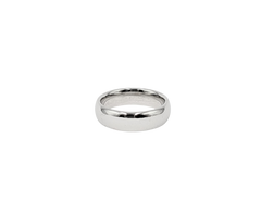APPRAISED $2000- 14KT White Gold 6MM Polished Band