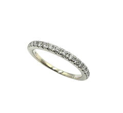 APPRAISED $725- 14KT White Gold Diamond Prong Set Band
