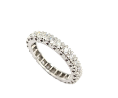 APPRAISED $3200- Platinum Diamond Eternity Band