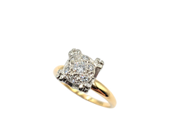APPRAISED $1100- 14KT Yellow Gold Diamond Cluster Ring