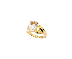 APPRAISED $850- 14KT Yellow Gold Ring with an Oval Morganite