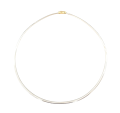 APPRAISED $1350- 14KT Reversible Two-Toned 2.2MM 16" Omega Style Necklace