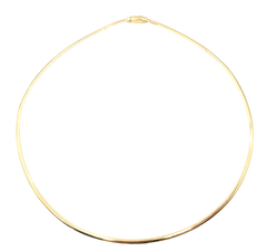 APPRAISED $1350- 14KT Reversible Two-Toned 2.2MM 16" Omega Style Necklace