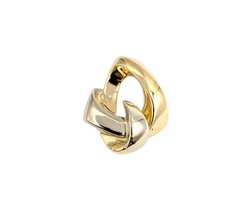 APPRAISED $2200- 14KT Two-Toned Triangular Slide Pendant