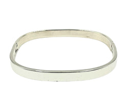APPRAISED $225- Sterling Silver 5MM Square Bangle