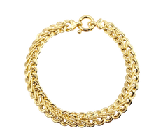 APPRAISED $1400- 14KT Yellow Gold Bar and Circle Link Bracelet