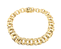 APPRAISED $5300- 14KT Yellow Gold 7.5" Spiral Link Bracelet