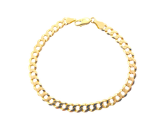 APPRAISED $1750- 7.5" 14KT Yellow Gold Curb Link Bracelet