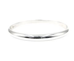 APPRAISED $700- Sterling Silver 6MM Solid Bangle