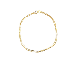 APPRAISED $350- 14KT Yellow Gold 9.5" Double "S" Link Bracelet