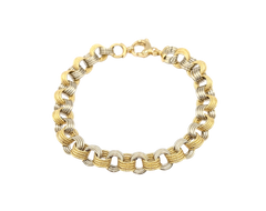 APPRAISED $1600- 14KT Two-Toned Spiral Designed Bracelet