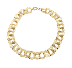 APPRAISED $1600- 14KT Yellow Gold Textured Spiral Bracelet